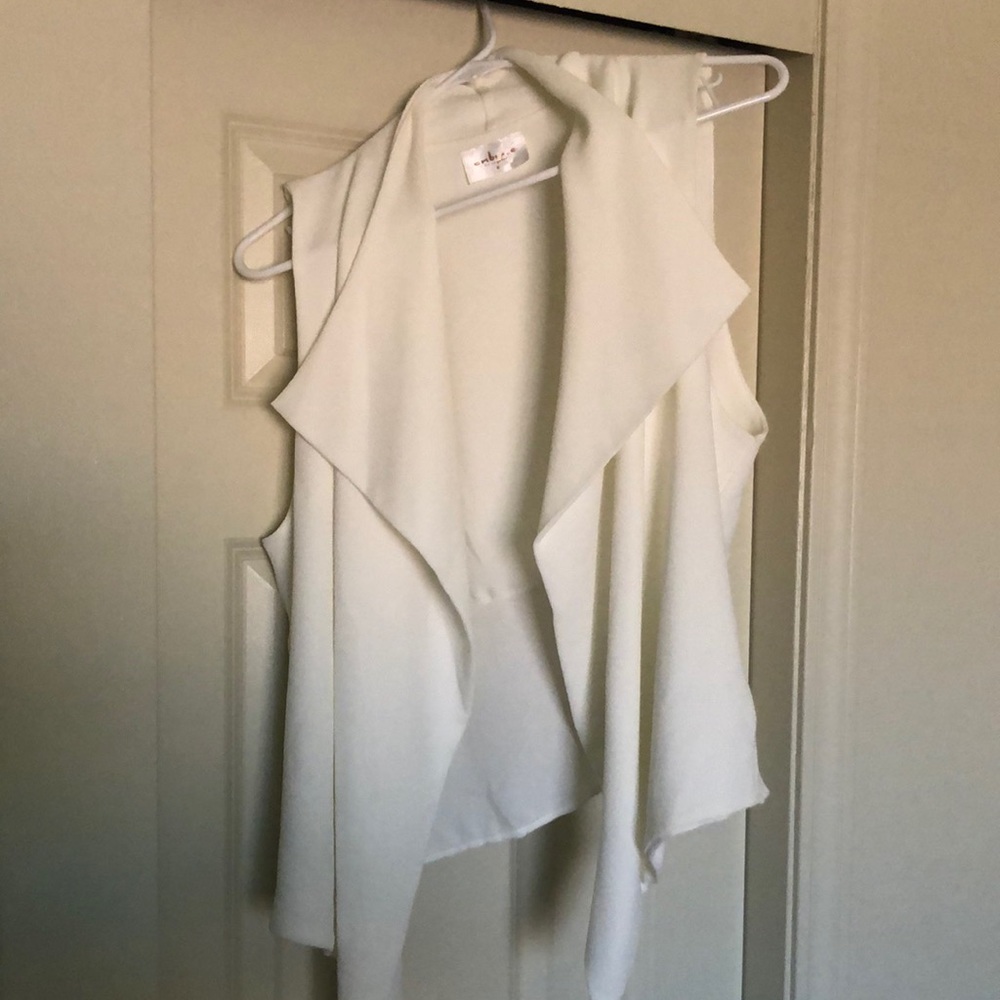 White Blouse Vest